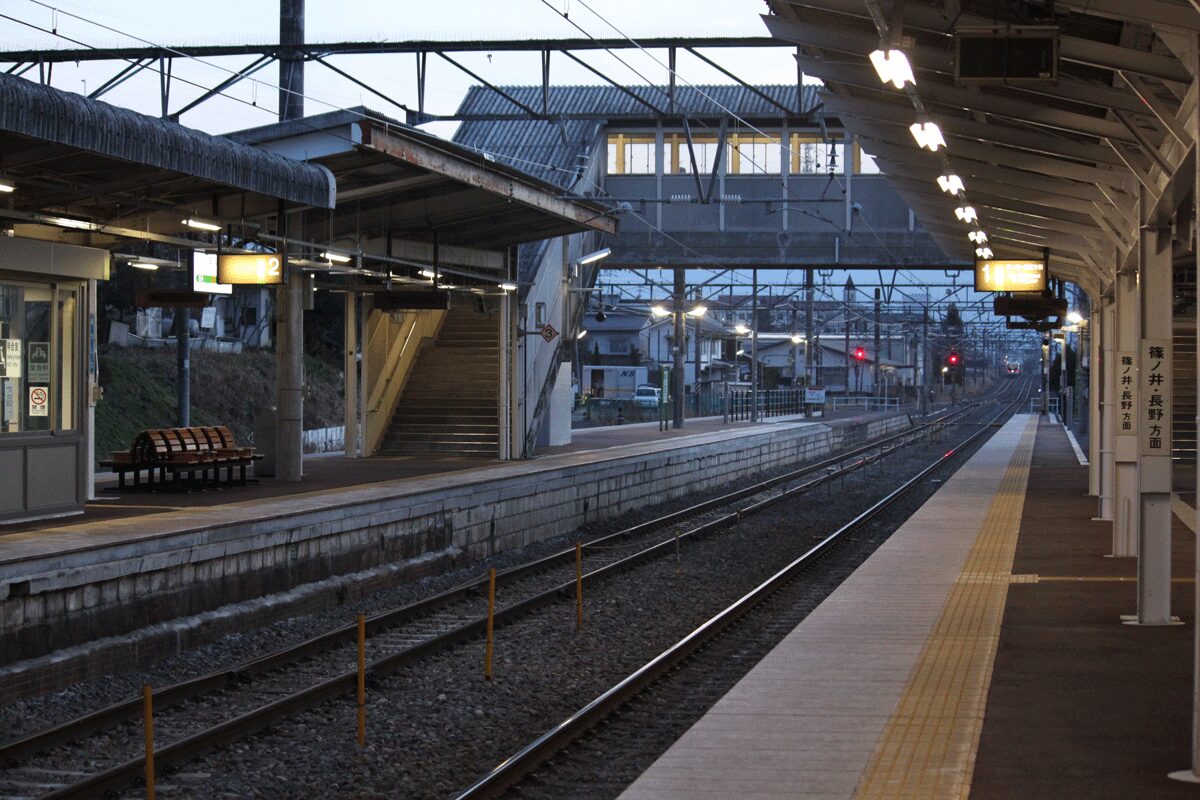 JR篠ノ井線　明科駅
